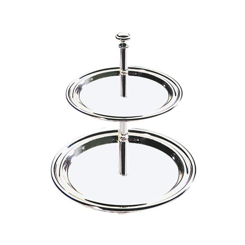 Etagère de présentation Inox Ø11 et Ø14cm H 16cm