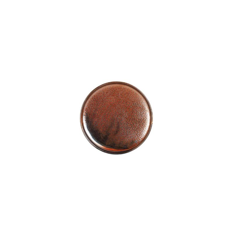 Assiette plate rouille foncé Escura