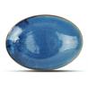 Plat oval creu Nova Bleu 30x21cm