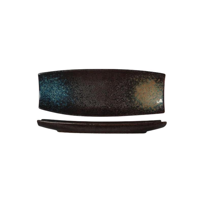 Plat rectangulaire Black Yoru 33x12cm