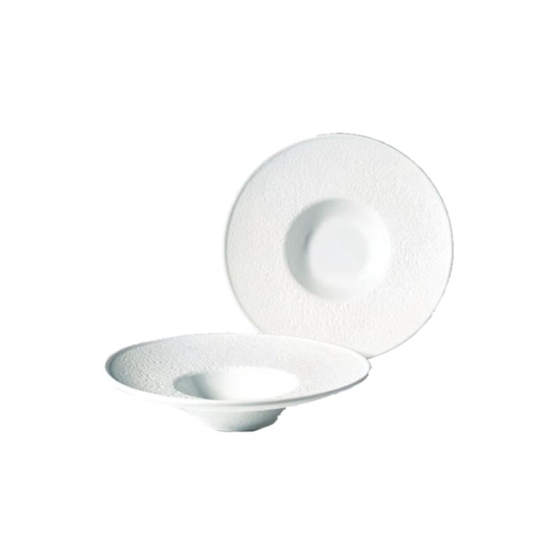 Assiette Blanche Matte à risotto Ø24cm