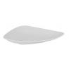 Assiette triangulaire Vendôme blanche 24x18cm