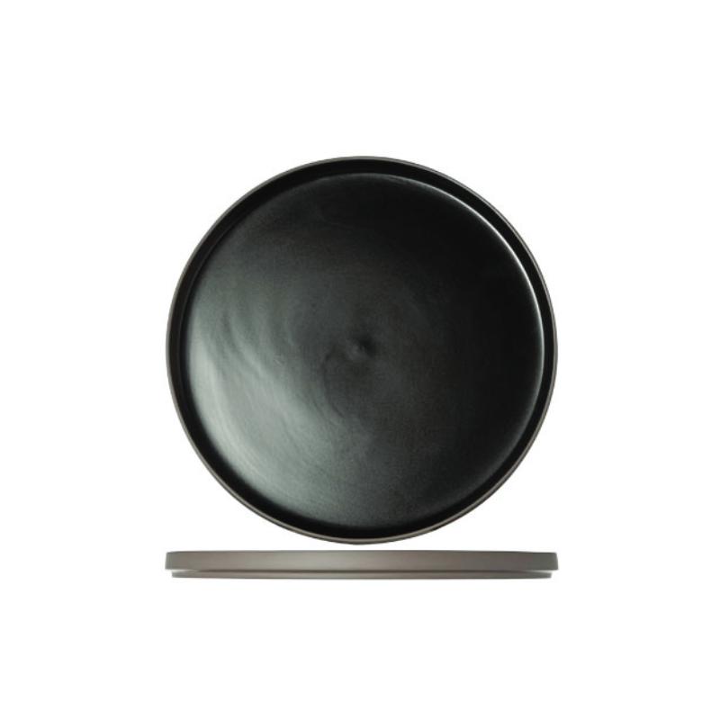 Assiette Stackable Noire Ø28x2cm