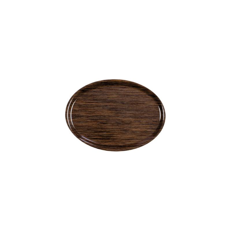 Plateau oval wenge 28x20cm