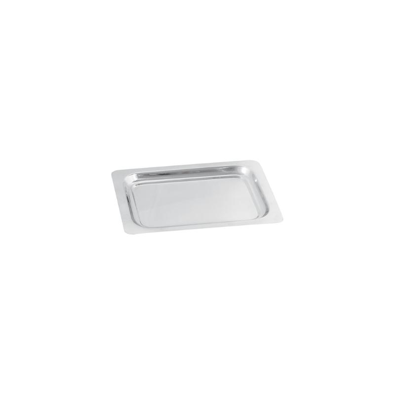 Plateau inox rectangulaire 22.5x18cm