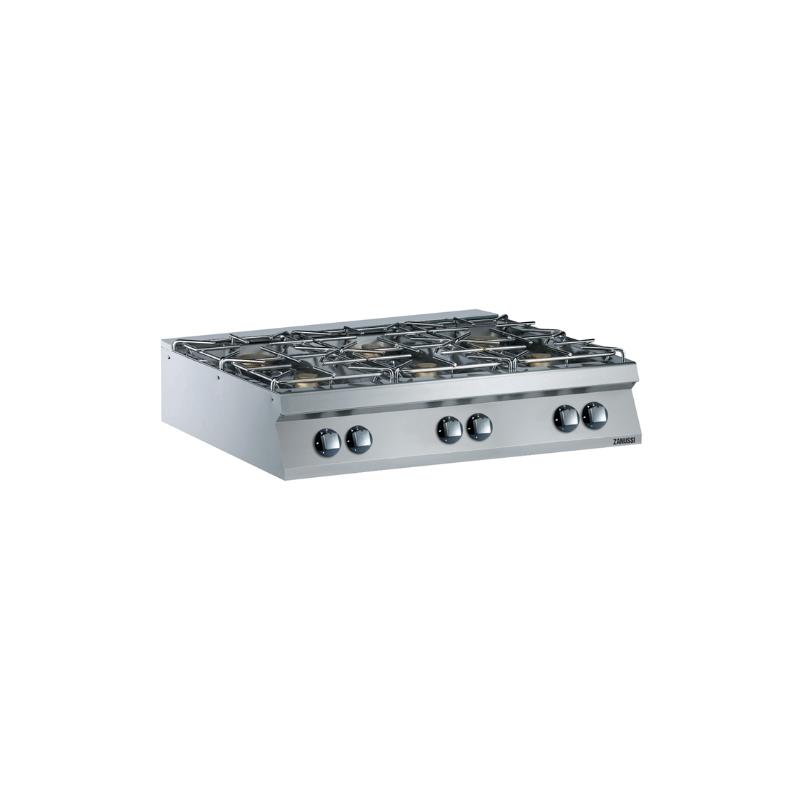 Fourneau 6 feux sur armoire ouverte Zanussi by Electrolux