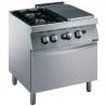 Fourneau 2 feux et taque sur armoire + four Zanussi by Electrolux
