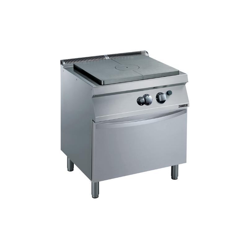 Fourneau 2 feux et taque sur armoire + four Zanussi by Electrolux