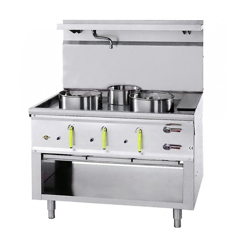 Feux chinois au gaz 3 feux | Materiel-horeca | Achat en ligne