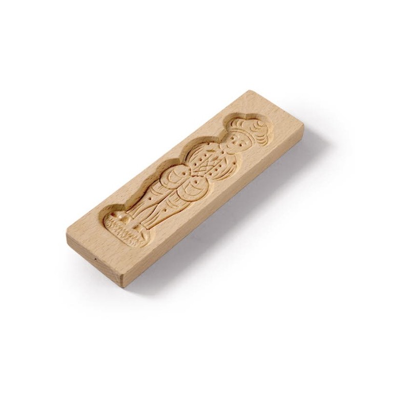 Moule en bois pour spéculoos Père Fouettard