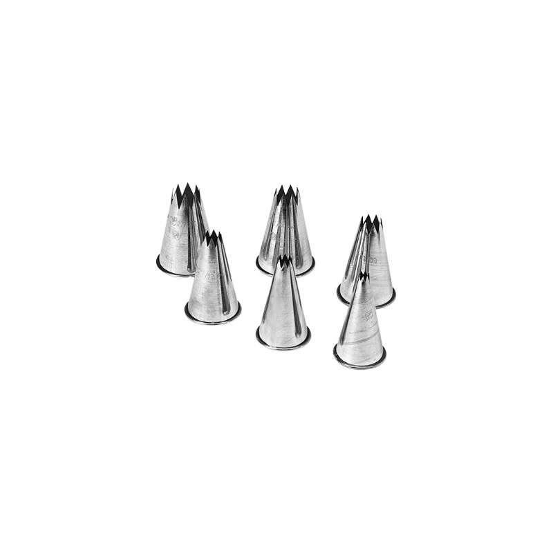 Set de 6 Douilles cannelées