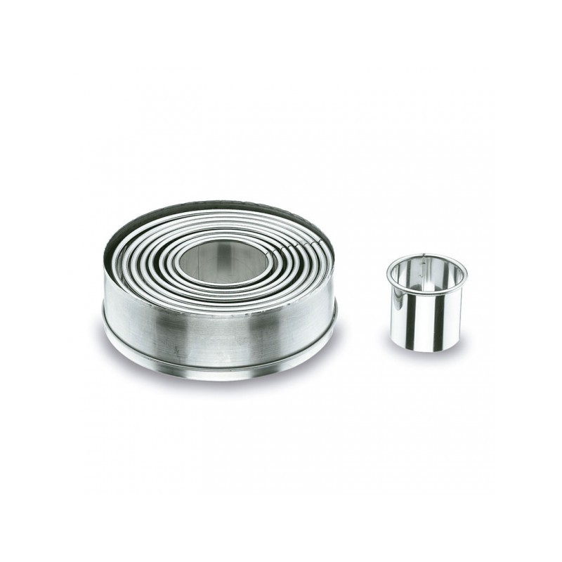 8 Découpoires | emporte pièce rond Inox | Materiel-horeca | Achat en ligne