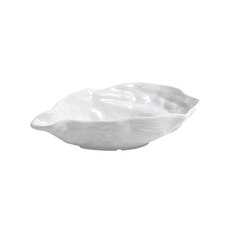 Plat à huîtres blanc 19x11cm