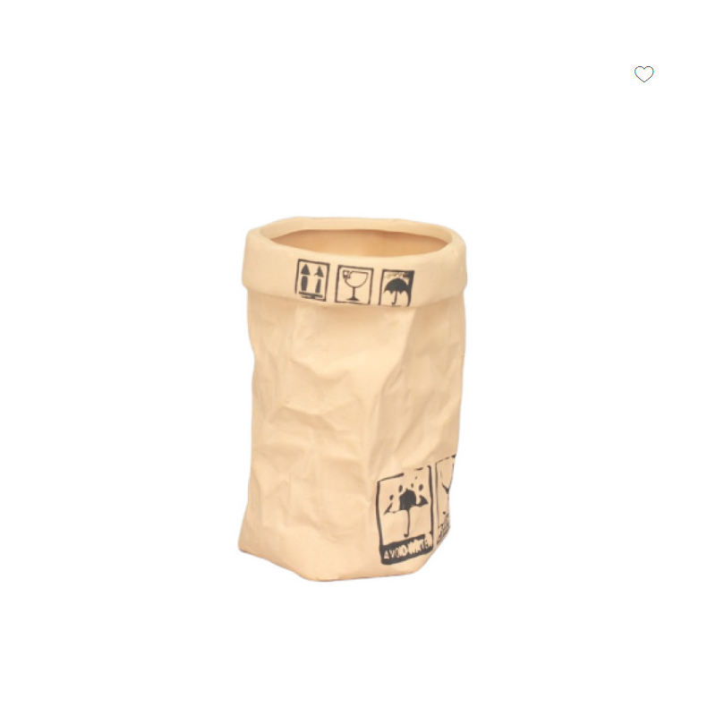 Pot en céramique look papier Simla
