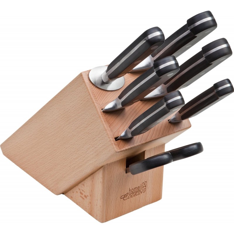 Set de couteau 7 pcs + bloc de rangement Homeij