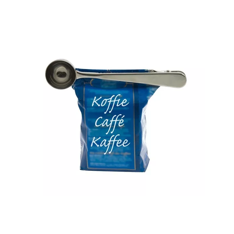 Pince à fermer avec cuillère pour le café