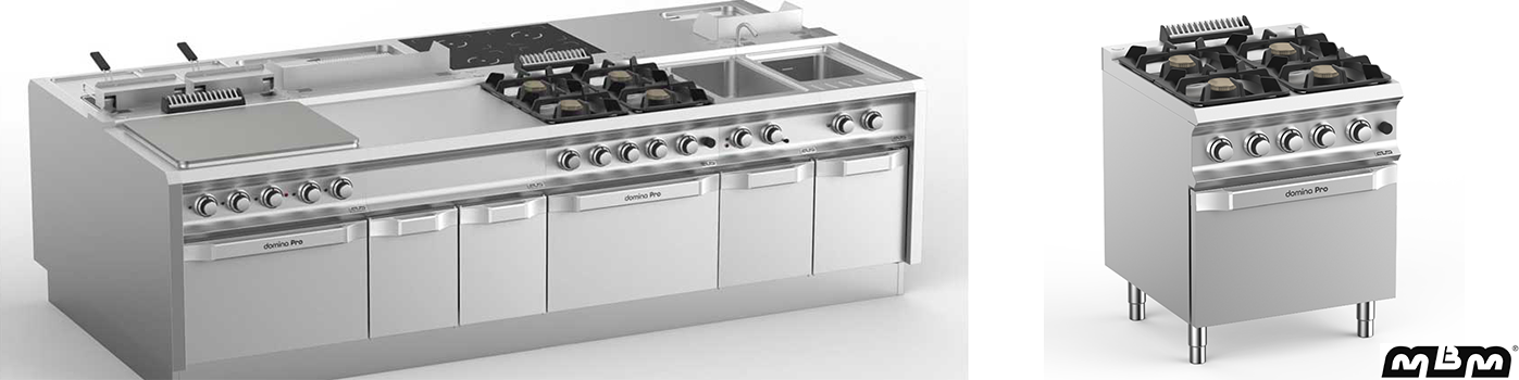 Fourneau Feux vifs + four Domina 700 MBM au meilleur prix | Materiel-horeca | Achat en ligne