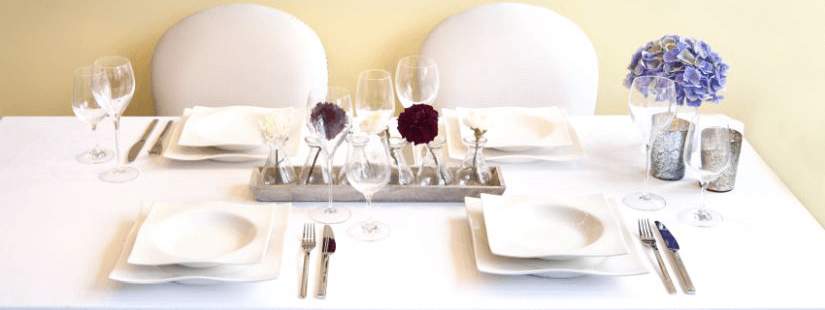 Assiette de forme carré 