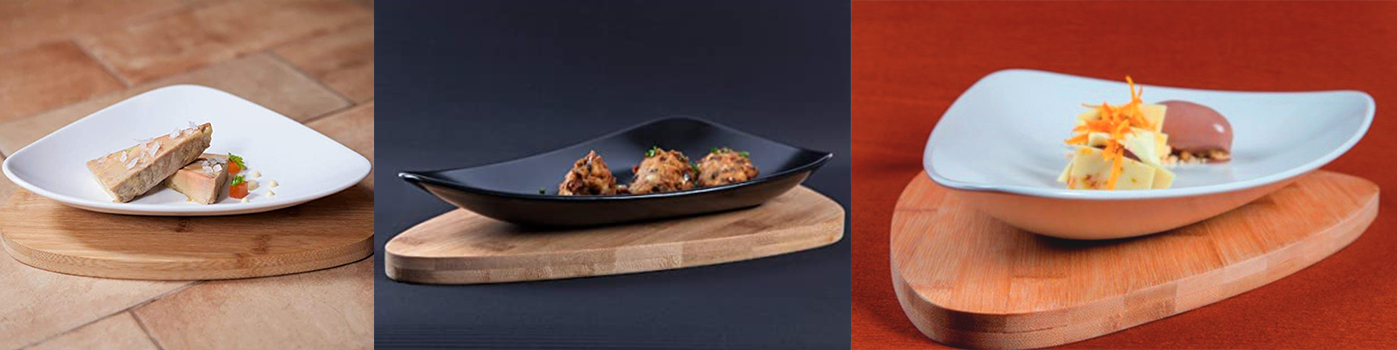 Assiette de forme triangulaire | Acheter en ligne au meilleur prix | matériel horeca & ustensile de cuisine