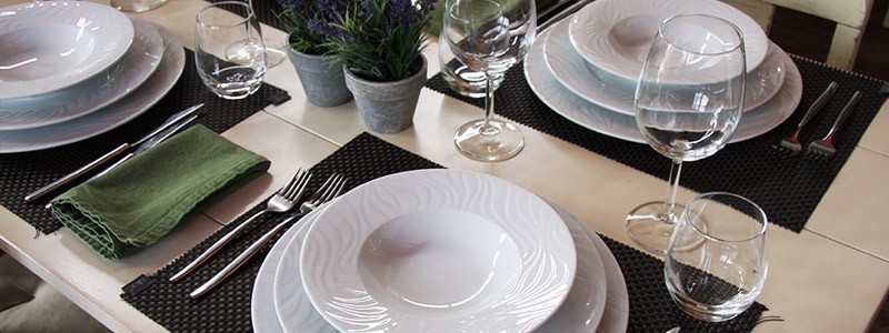 Assiette waves pour restaurant 