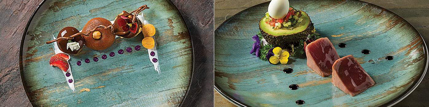 Assiette Azura bleue 